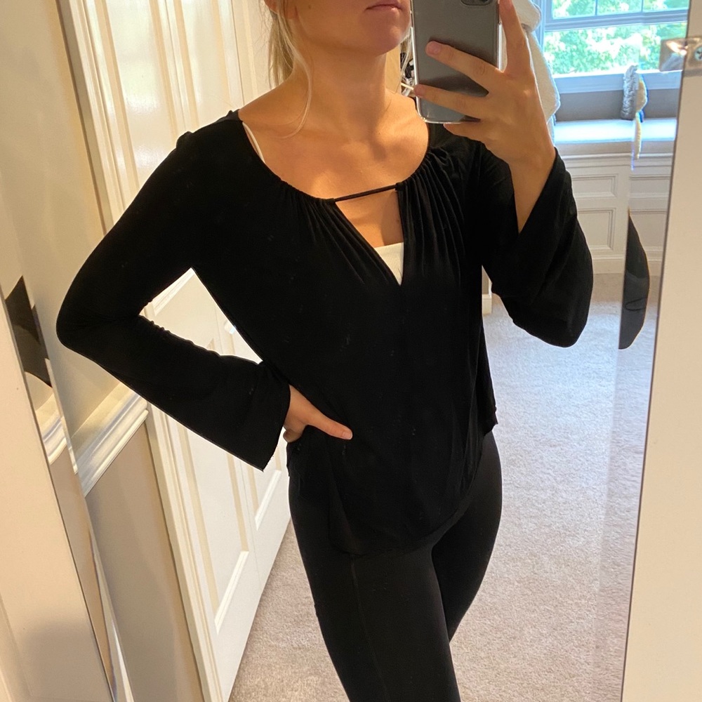 American Eagle Black Long Sleeve T